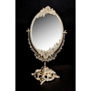 珍珠銅雙面鏡(y14511 時鐘.溫度計.鏡子-鏡子 珍珠銅雙面鏡)